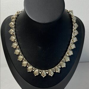 Vintage CORO Elegant Gold Leaf Necklace. MCM